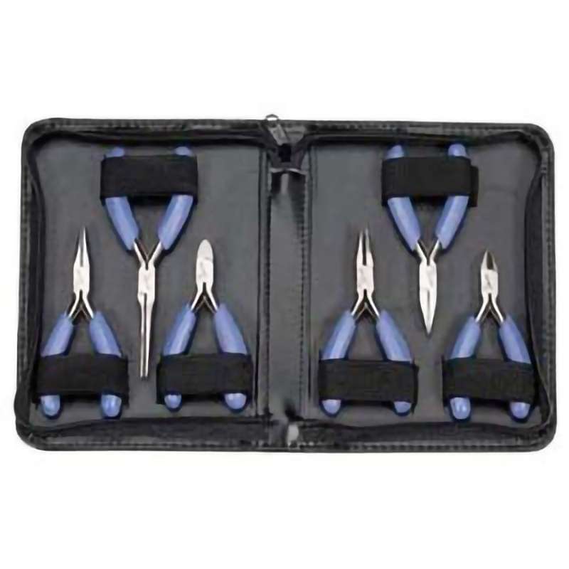 Plier Kit Mini Electronics Zippered Pouch 6 Pc.